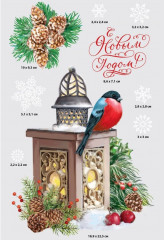 Набор наклеек для окон «Зимняя сказка» - Фото 1