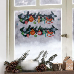 Набор наклеек для окон «Новогодние украшения» - Фото 1