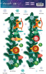 Набор наклеек для окон «Новогодние украшения» - Фото 2