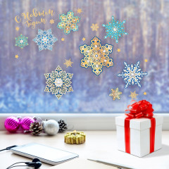 Набор наклеек для окон «Снежинки» - Фото 1
