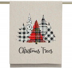 Комплект полотенец вафельных «Let it Snow» - Фото 2