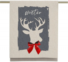 Комплект полотенец вафельных «Let it Snow» - Фото 1