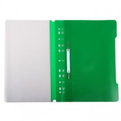 Папка скоросшиватель с перфорацией А4 «Бюрократ», 120/160мкм, зеленый - Фото 1
