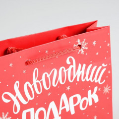 Пакет ламинированный «Новогодний подарок» - Фото 3