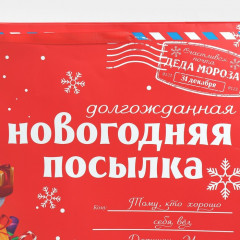 Пакет ламинированный горизонтальный «НГ посылка» - Фото 3