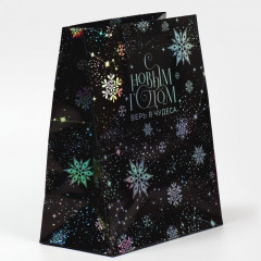 Пакет подарочный «Танец снежинок» - Фото 1