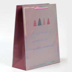 Пакет голографический вертикальный «Моменты» - Фото 1