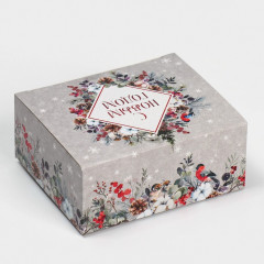 Коробка сборная «Новогодняя акварель» - Фото 2