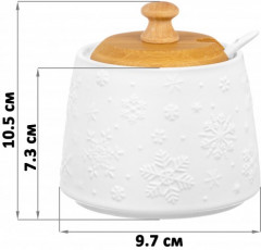 Сахарница «Снежинки» - Фото 1