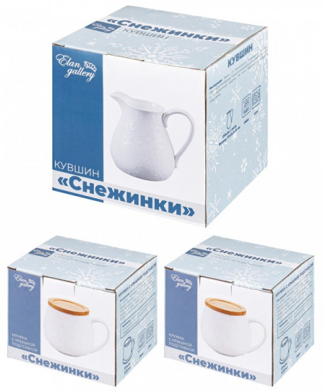 Набор чайный «Снежинки»