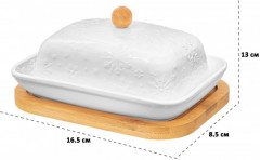 Масленка на подставке «Снежинки» - Фото 1