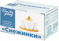 Сахарница с набором для специй «Снежинки» - Фото 2