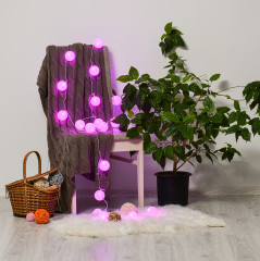 Гирлянда «Шары хлопковые» - Фото 2