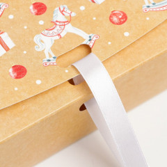 Коробка складная подарочная «Новогодние игрушки» - Фото 3