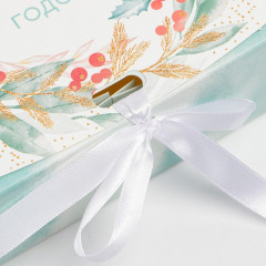 Коробка складная подарочная «Новогодний венок» - Фото 2