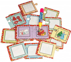 Раскраска-пазл водная многоразовая - Фото 5