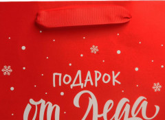 Пакет ламинированный вертикальный «Подарок от Деда Мороза» - Фото 3