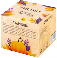 Сахарница с крышкой и ложкой на подставке «Тыква» - Фото 2