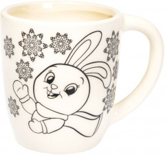Кружка-раскраска «Зайчик» - Фото 2