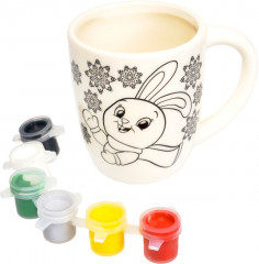 Кружка-раскраска «Зайчик» - Фото 4