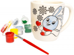 Кружка-раскраска «Зайчик» - Фото 5