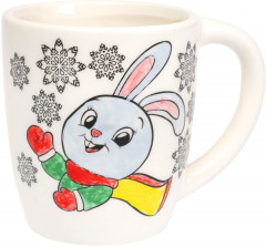 Кружка-раскраска «Зайчик» - Фото 6