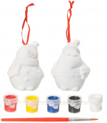 Набор для росписи «Ёлочные украшения. Дед Мороз» - Фото 1