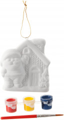 Набор для росписи «Ёлочные украшения. Домик Деда Мороза» - Фото 1