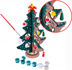 Набор для творчества «Новогодняя ёлочка-раскраска» - Фото 3