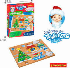 Набор для творчества «Мозаика с гвоздями и молоточком новогодняя» - Фото 4