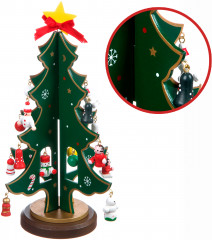 Набор для творчества «Деревянная ёлочка 3D с игрушками» - Фото 1