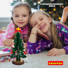 Набор для творчества «Деревянная ёлочка 3D с игрушками» - Фото 9