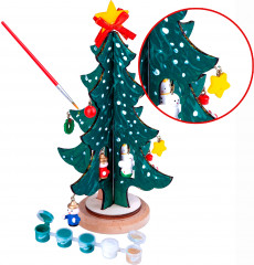 Набор для творчества «Новогодняя ёлочка-раскраска» - Фото 1