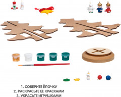 Набор для творчества «Новогодняя ёлочка-раскраска» - Фото 3