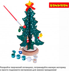 Набор для творчества «Новогодняя ёлочка-раскраска» - Фото 6