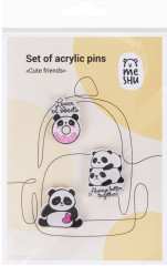 Набор значков акриловых «Cute friends» - Фото 3