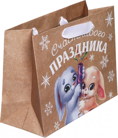 Пакет крафтовый «Хлопушки»