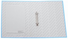 Папка на 2 кольцах ламинированная «Neon», цвет голубой - Фото 2