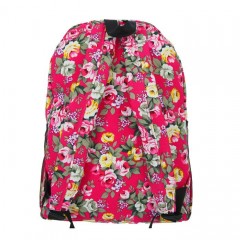 Рюкзак молодёжный «Цветы», малиновый - Фото 1