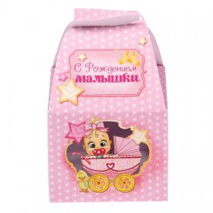 Коробка складная бонбоньерка «С Рождением малышки» - Фото 3