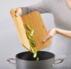 Доска разделочная складная «Chop2Pot» малая, бамбук - Фото 1