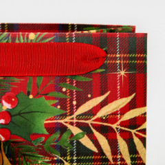 Пакет под бутылку крафтовый «С Новым годом!» - Фото 3