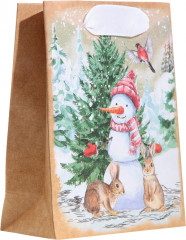 Пакет крафтовый «Заснеженный лес» - Фото 1