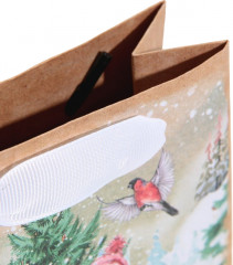 Пакет крафтовый «Заснеженный лес» - Фото 3