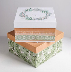 Набор коробок подарочных «Зимний» - Фото 1