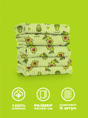 Комплект полотенец вафельных - Фото 1