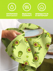 Комплект полотенец вафельных - Фото 3