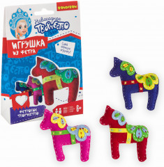 Набор для творчества «Ёлочные украшения из фетра. Лошадки» - Фото 1