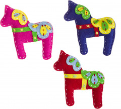 Набор для творчества «Ёлочные украшения из фетра. Лошадки» - Фото 12