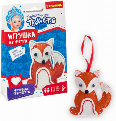 Набор для творчества «Ёлочные украшения из фетра. Лиса» - Фото 1